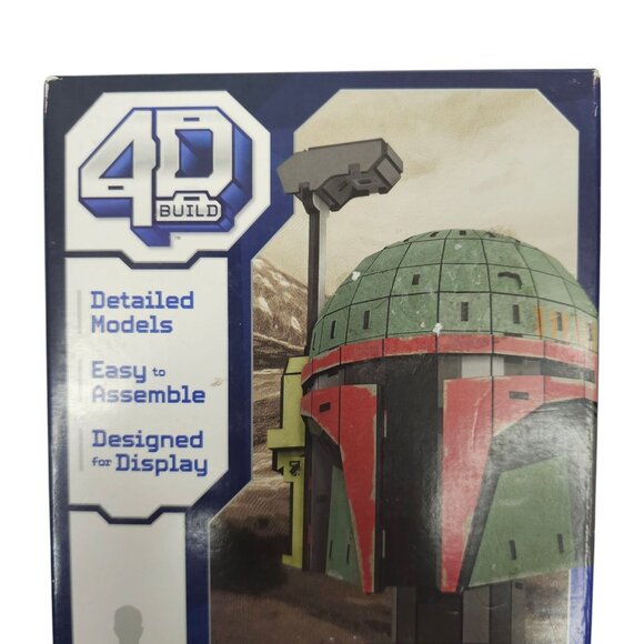 Spin Master Star Wars Boba Fett Helmet 4D Cardstock Model Kit 93 Pc Building Toy - Picture 3 of 8